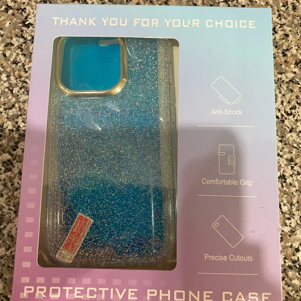 iPhone case kit iPhone 14 6”1 sparkling Glitter Case